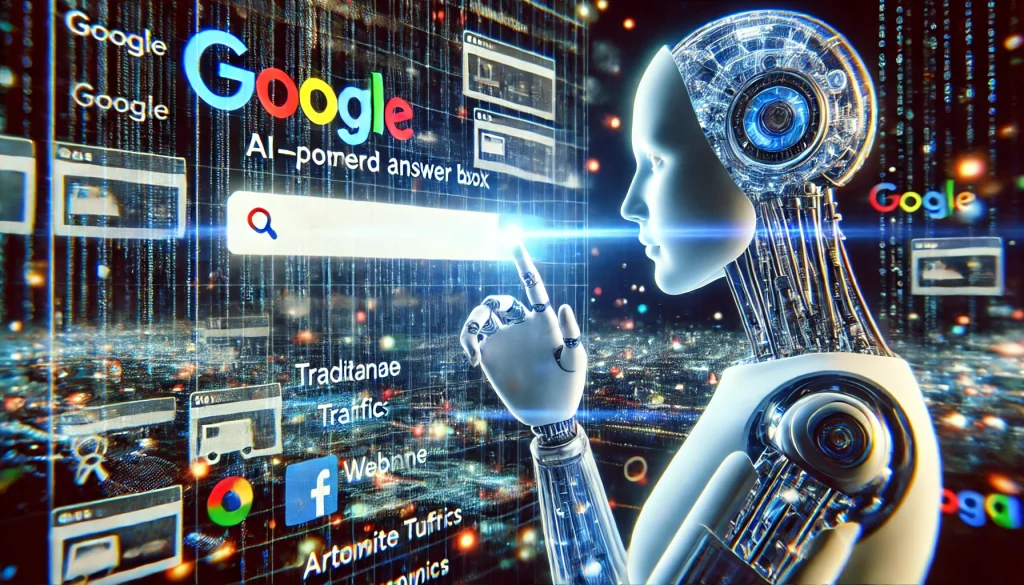 Czy nowa funkcja wyszukiwarki Google z wykorzystaniem AI, odbierze ruch na tradycyjnych stronach?