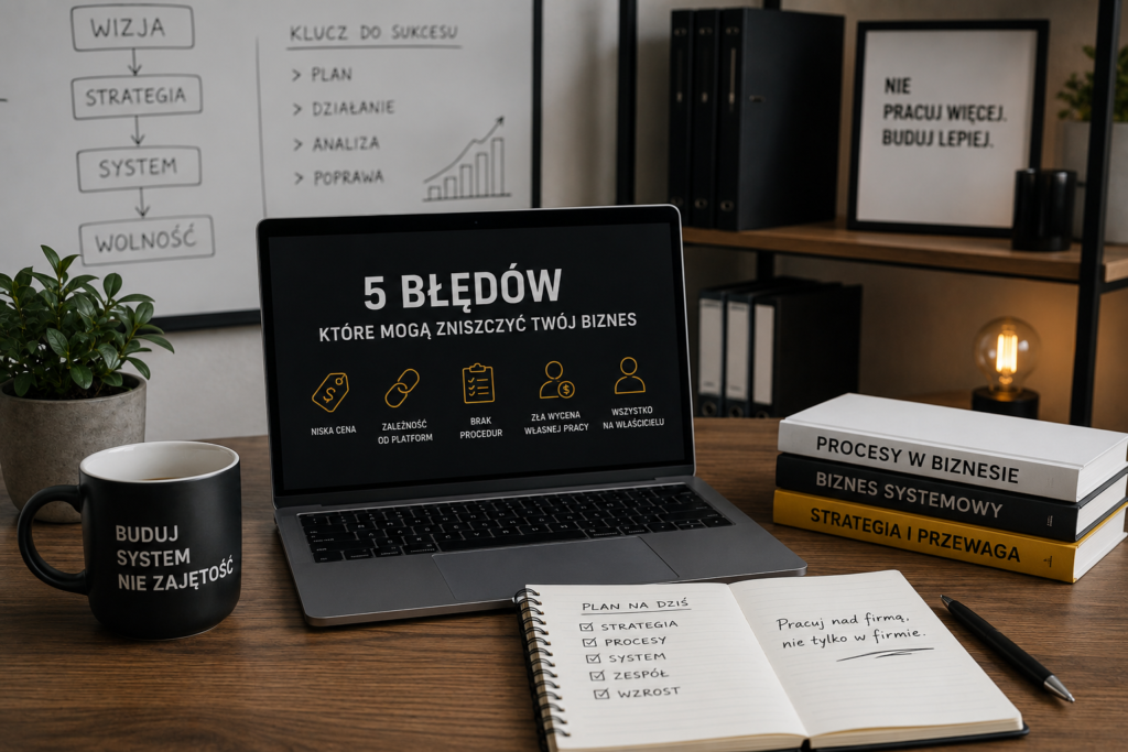 5 błędów biznesowych, które blokują rozwój firmy